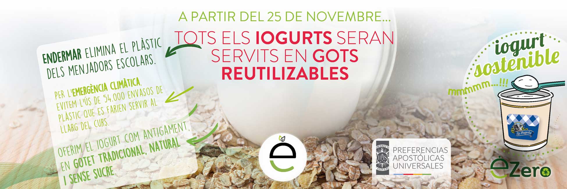 Plàstic Zero als Iogurts